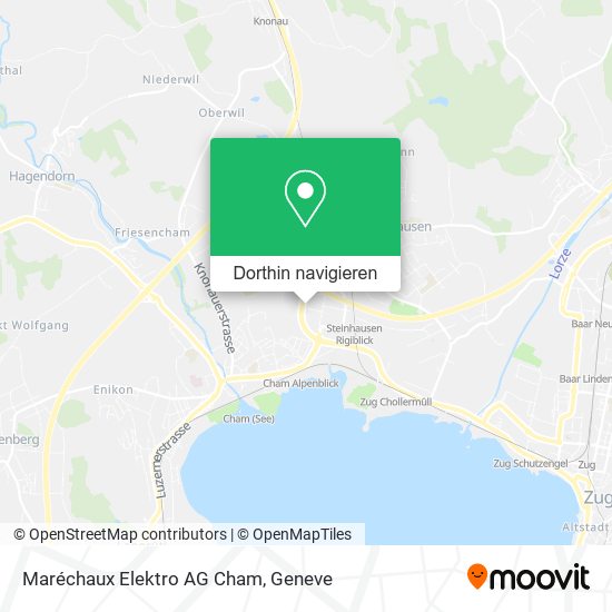 Maréchaux Elektro AG Cham Karte