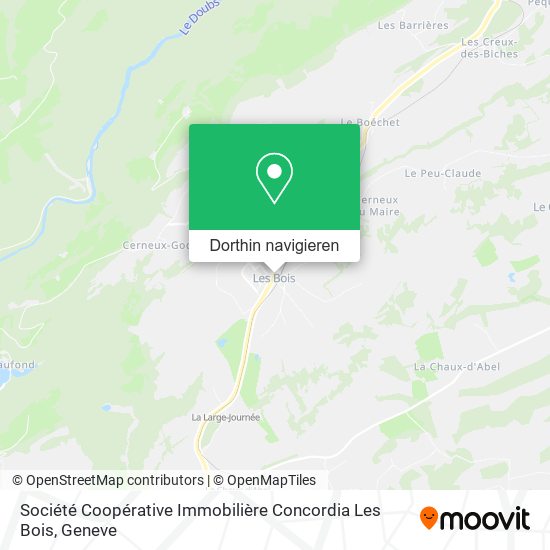 Société Coopérative Immobilière Concordia Les Bois Karte