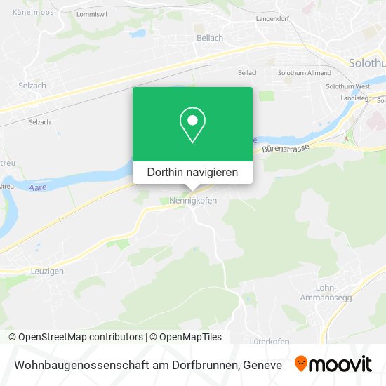 Wohnbaugenossenschaft am Dorfbrunnen Karte
