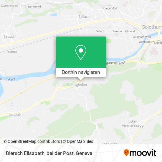 Blersch Elisabeth, bei der Post Karte