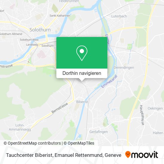 Tauchcenter Biberist, Emanuel Rettenmund Karte