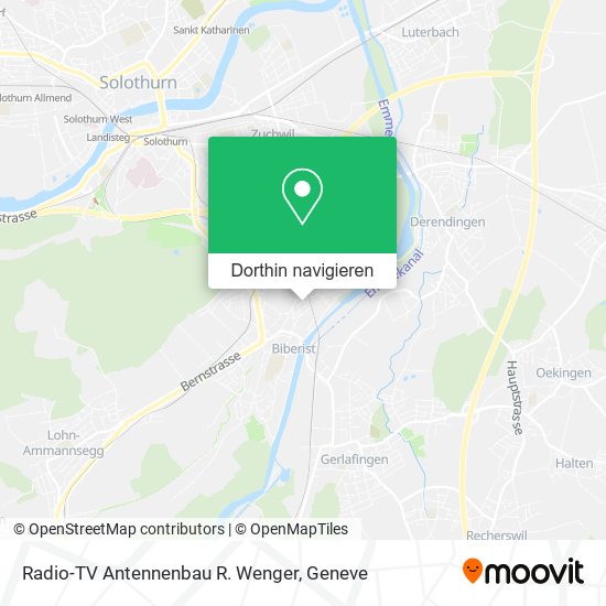 Radio-TV Antennenbau R. Wenger Karte