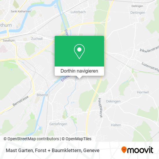 Mast Garten, Forst + Baumklettern Karte