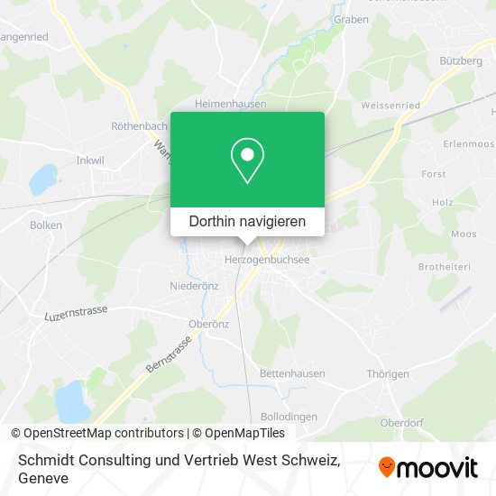 Schmidt Consulting und Vertrieb West Schweiz Karte