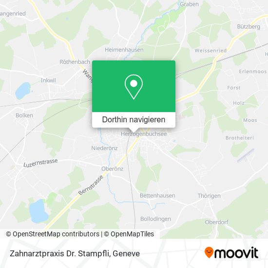 Zahnarztpraxis Dr. Stampfli Karte