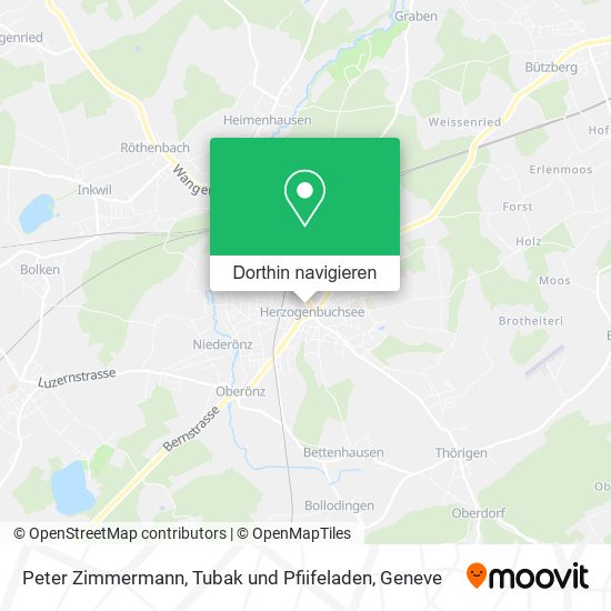 Peter Zimmermann, Tubak und Pfiifeladen Karte