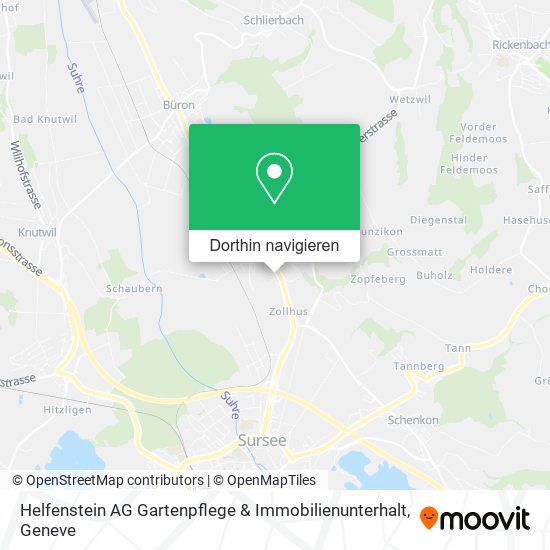 Helfenstein AG Gartenpflege & Immobilienunterhalt Karte