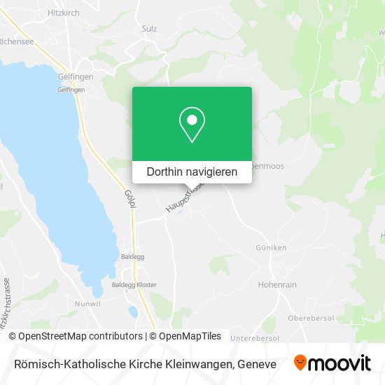 Römisch-Katholische Kirche Kleinwangen Karte