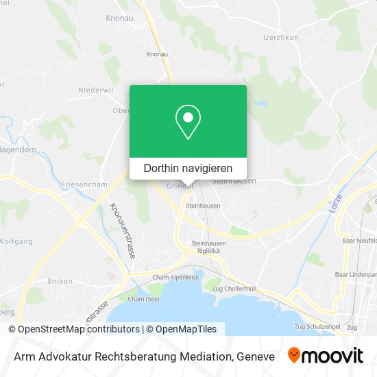 Arm Advokatur Rechtsberatung Mediation Karte