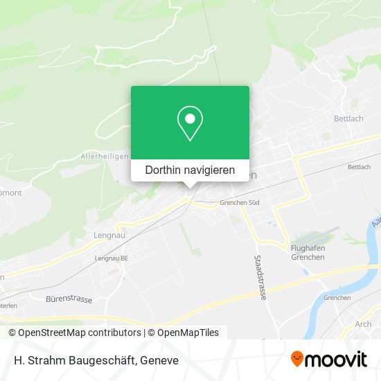H. Strahm Baugeschäft Karte