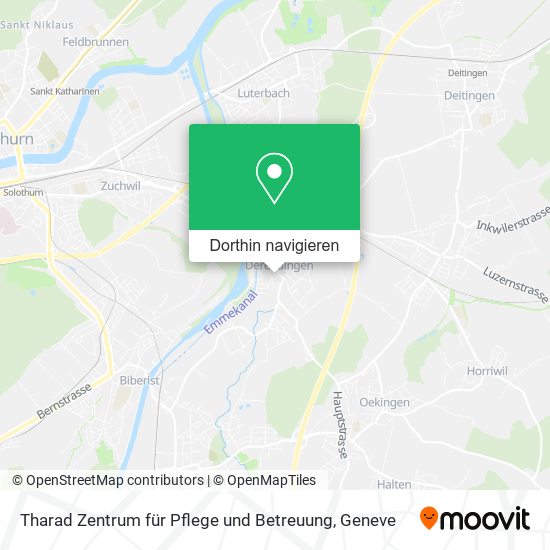 Tharad Zentrum für Pflege und Betreuung Karte