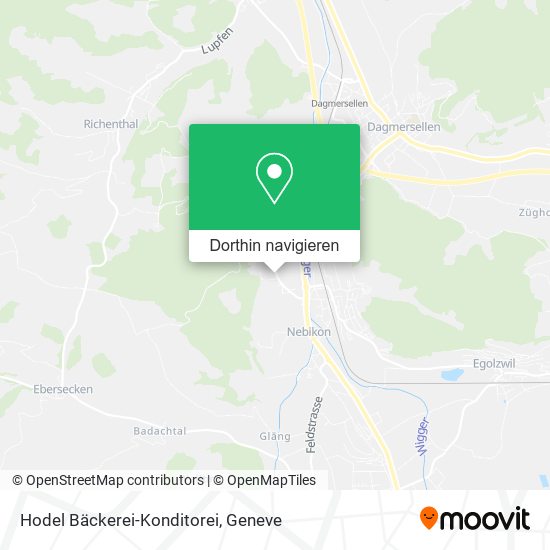 Hodel Bäckerei-Konditorei Karte