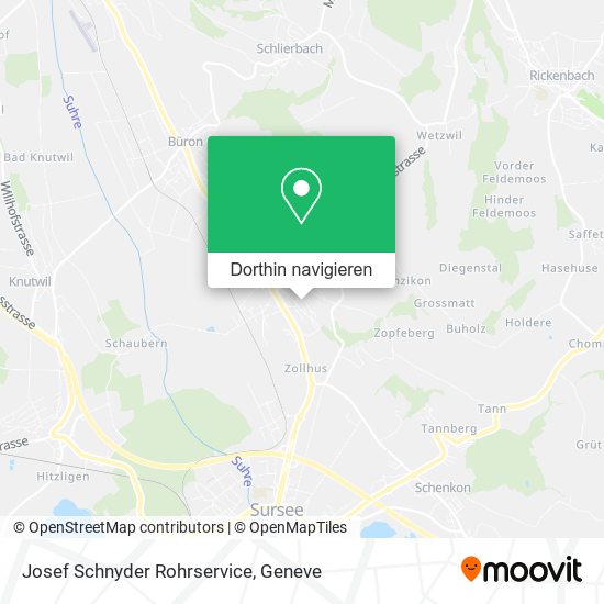 Josef Schnyder Rohrservice Karte