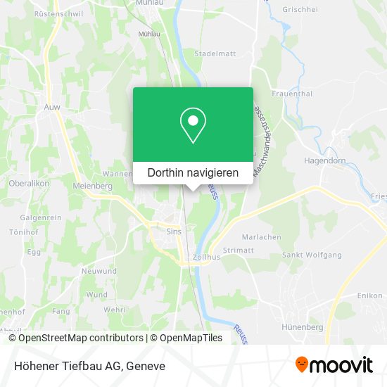 Höhener Tiefbau AG Karte