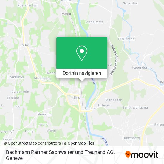 Bachmann Partner Sachwalter und Treuhand AG Karte