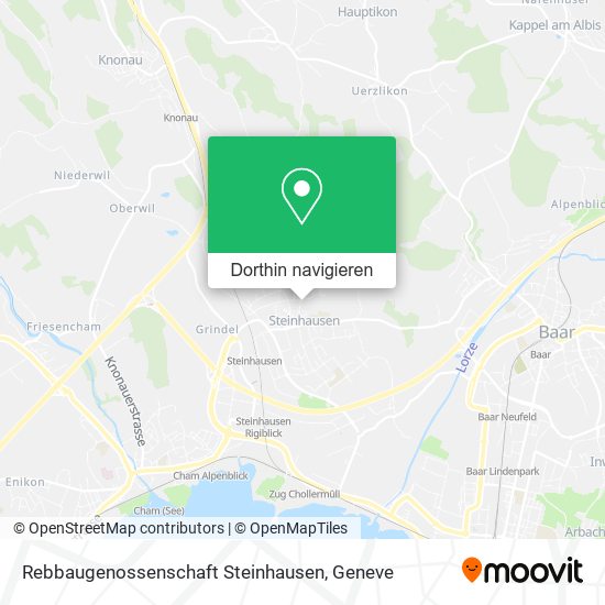 Rebbaugenossenschaft Steinhausen Karte