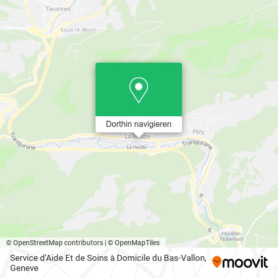 Service d'Aide Et de Soins à Domicile du Bas-Vallon Karte