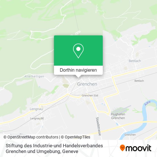 Stiftung des Industrie-und Handelsverbandes Grenchen und Umgebung Karte