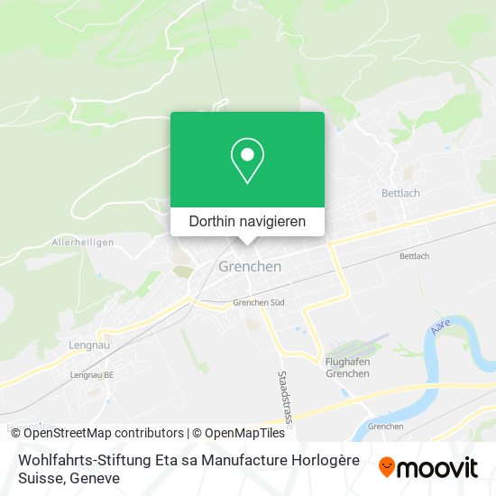 Wohlfahrts-Stiftung Eta sa Manufacture Horlogère Suisse Karte