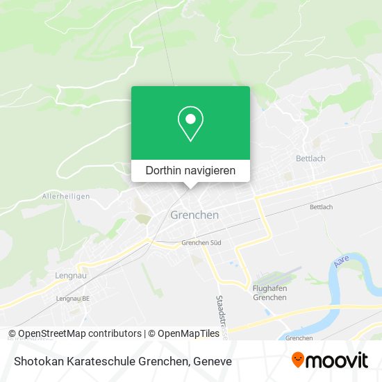Shotokan Karateschule Grenchen Karte