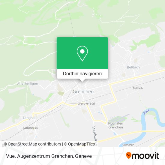 Vue. Augenzentrum Grenchen Karte