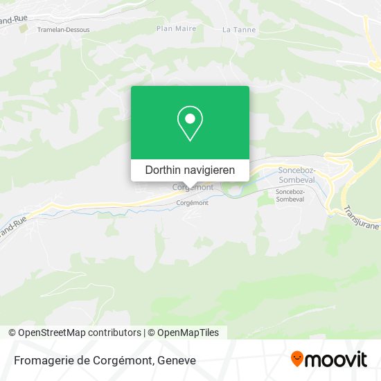 Fromagerie de Corgémont Karte