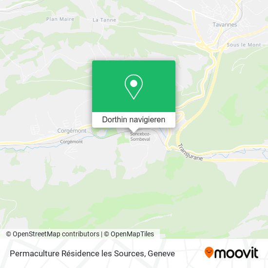 Permaculture Résidence les Sources Karte