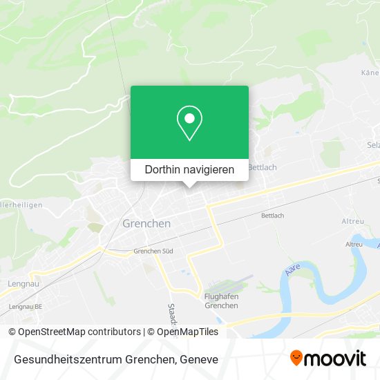 Gesundheitszentrum Grenchen Karte