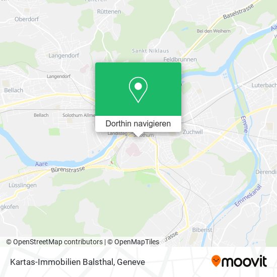 Kartas-Immobilien Balsthal Karte