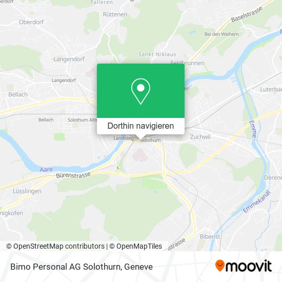 Bimo Personal AG Solothurn Karte