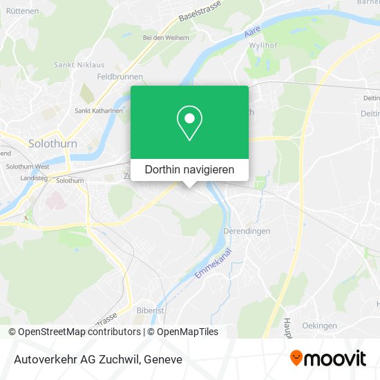 Autoverkehr AG Zuchwil Karte