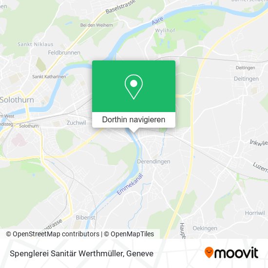 Spenglerei Sanitär Werthmüller Karte