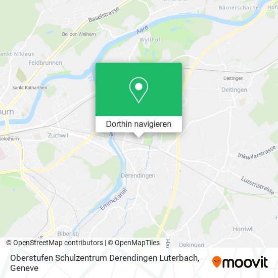 Oberstufen Schulzentrum Derendingen Luterbach Karte