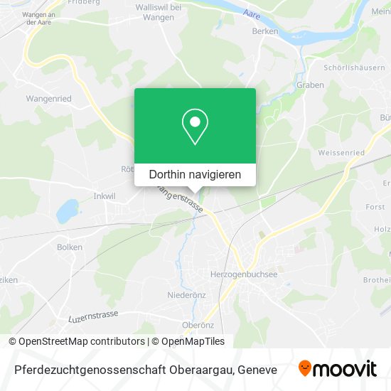 Pferdezuchtgenossenschaft Oberaargau Karte