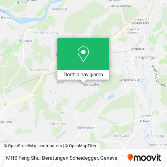 MHS Feng Shui Beratungen Scheidegger Karte
