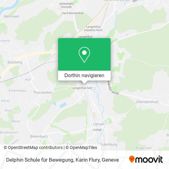 Delphin Schule für Bewegung, Karin Flury Karte