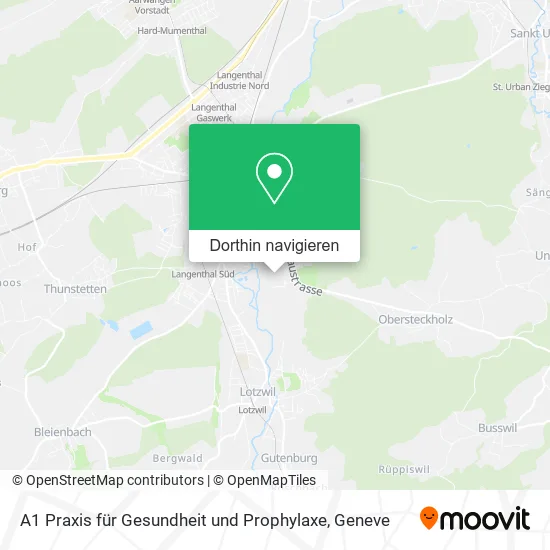 A1 Praxis für Gesundheit und Prophylaxe Karte