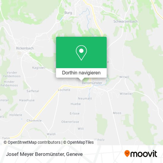 Josef Meyer Beromünster Karte