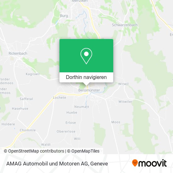 AMAG Automobil und Motoren AG Karte