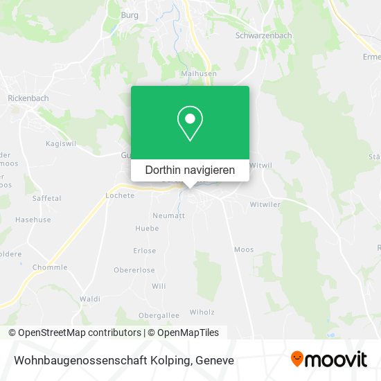 Wohnbaugenossenschaft Kolping Karte
