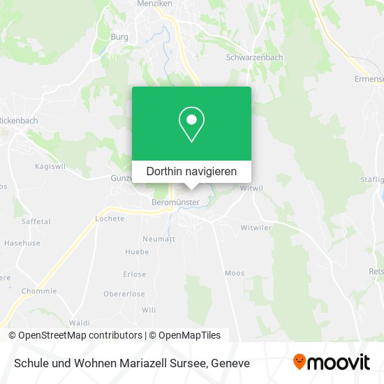 Schule und Wohnen Mariazell Sursee Karte
