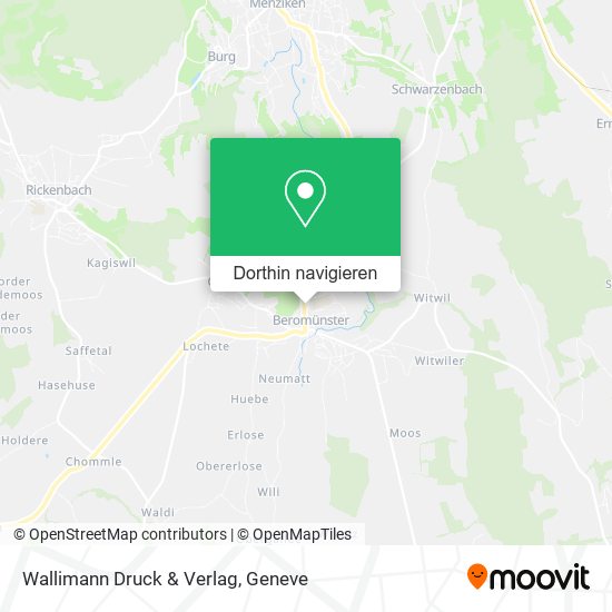 Wallimann Druck & Verlag Karte