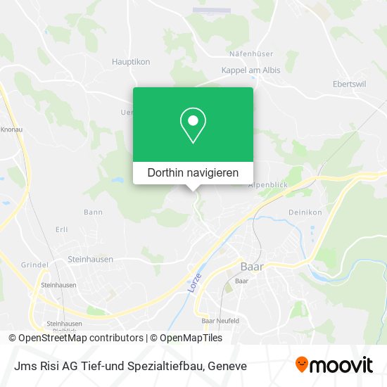 Jms Risi AG Tief-und Spezialtiefbau Karte