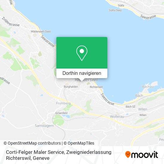 Corti-Felger Maler Service, Zweigniederlassung Richterswil Karte