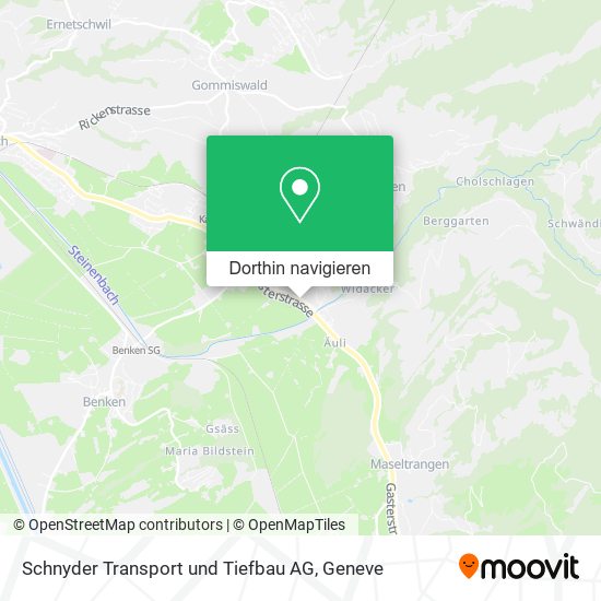 Schnyder Transport und Tiefbau AG Karte