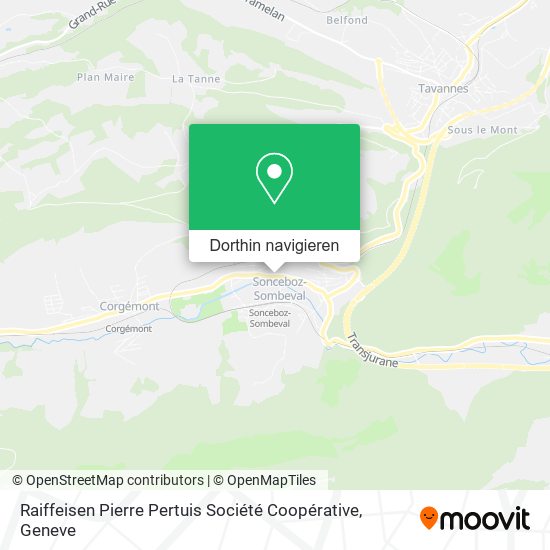 Raiffeisen Pierre Pertuis Société Coopérative Karte