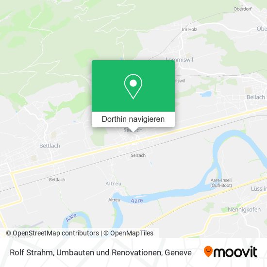 Rolf Strahm, Umbauten und Renovationen Karte