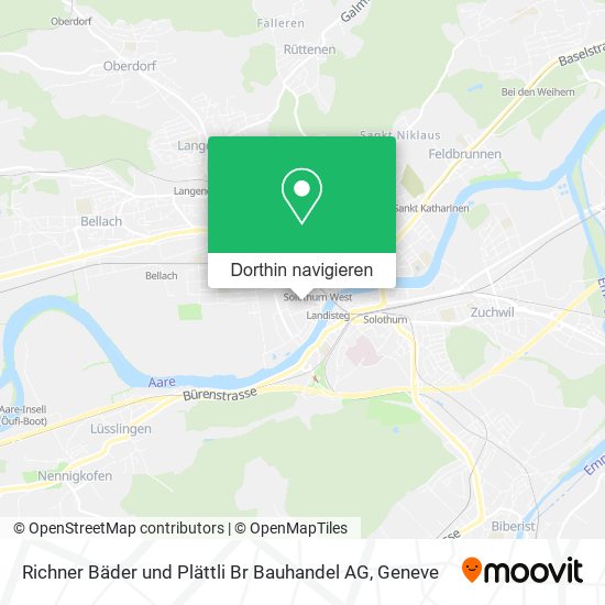 Richner Bäder und Plättli Br Bauhandel AG Karte