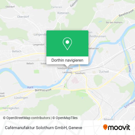 Cafémanufaktur Solothurn GmbH Karte