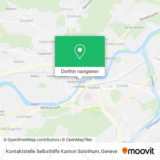 Kontaktstelle Selbsthilfe Kanton Solothurn Karte